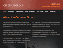 Tablet Screenshot of cerberus-group.com